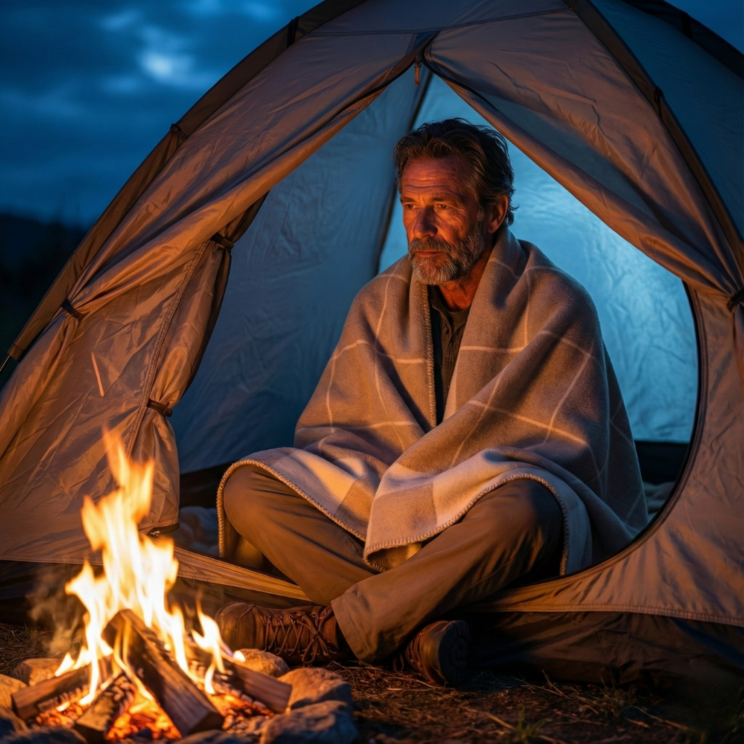 Handmade Knitted Cozy Blanket
