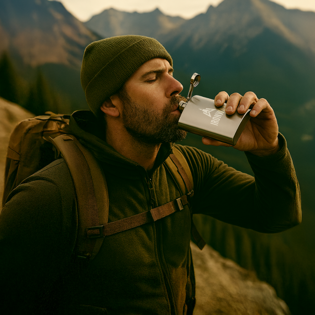 Fiaschetta da Avventura – Fiaschetta da Fianco in Acciaio Inossidabile per Esploratori