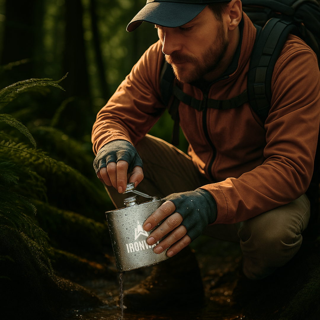 Fiaschetta da Avventura – Fiaschetta da Fianco in Acciaio Inossidabile per Esploratori