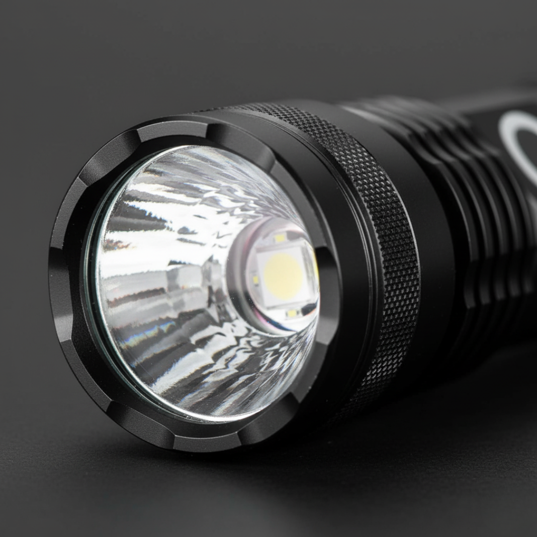 Torcia LED Ricaricabile Impermeabile a Lunga Portata