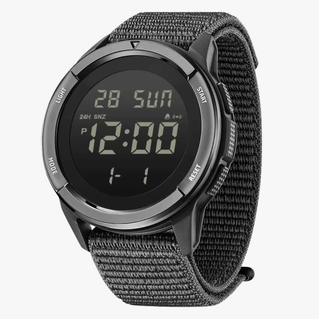 TrailMaster 45 — Digital Carbon Fiber Field Watch for Extreme Adventure