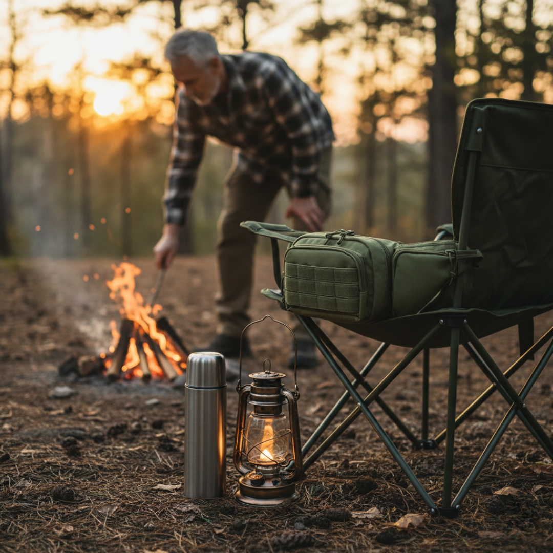 Borsa da vita robusta leggera con più scomparti