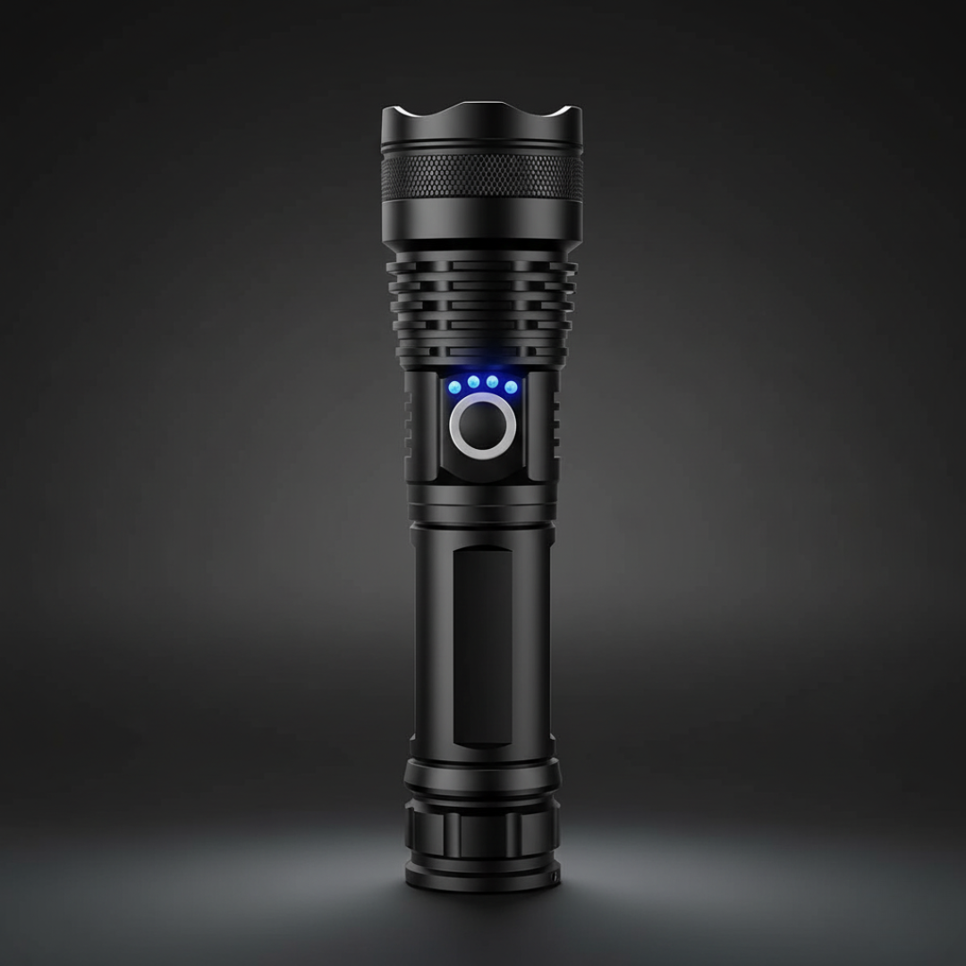 Torcia LED Ricaricabile Impermeabile a Lunga Portata