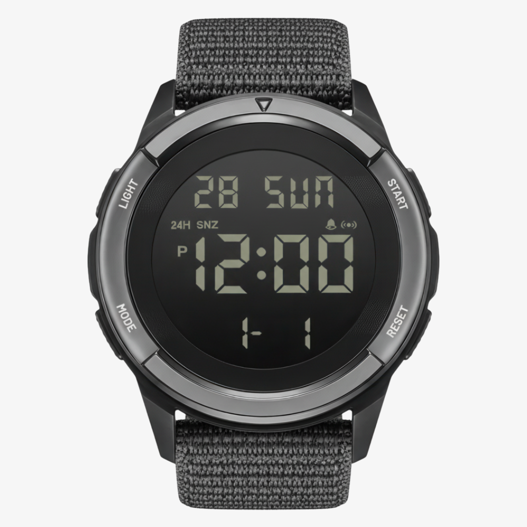 TrailMaster 45 — Digital Carbon Fiber Field Watch for Extreme Adventure