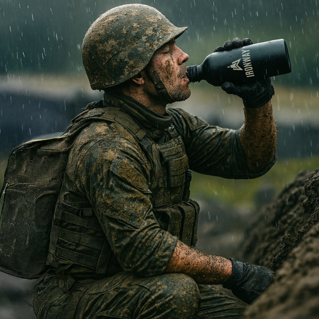 Bottiglia Trail – Bottiglia d'acqua leggera in alluminio con moschettone