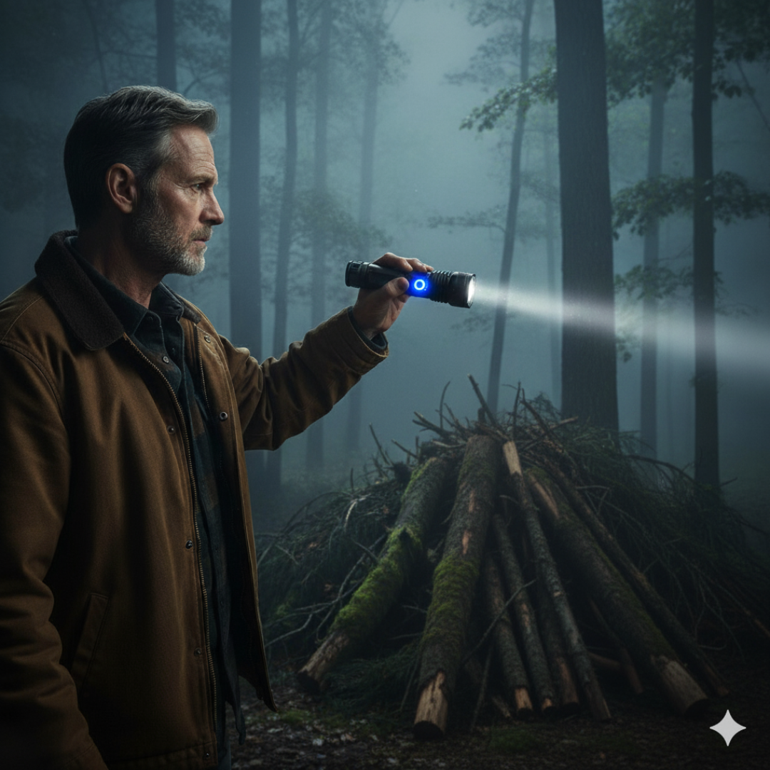 Long Range Waterproof Rechargeable LED Flashlight