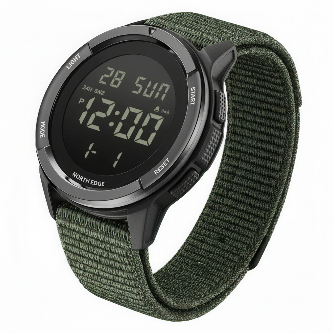 NorthEdge 45 — Digital Carbon Fiber Field Watch for Extreme Adventure