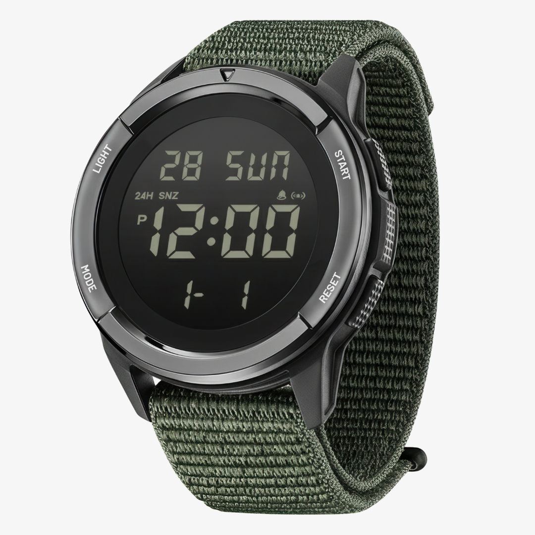 TrailMaster 45 — Digital Carbon Fiber Field Watch for Extreme Adventure