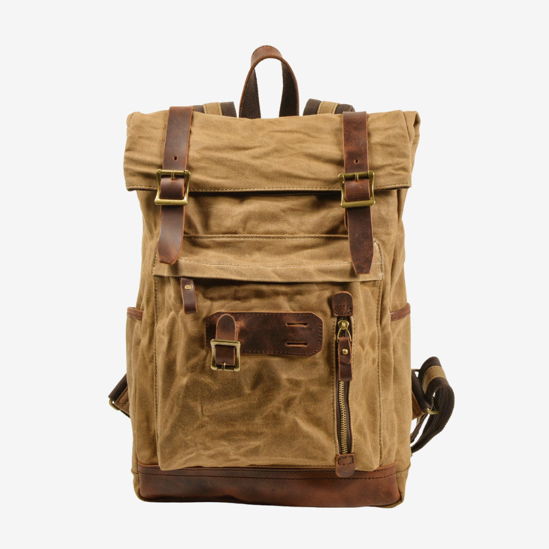 Vintage Canvas Knapsack Backpack