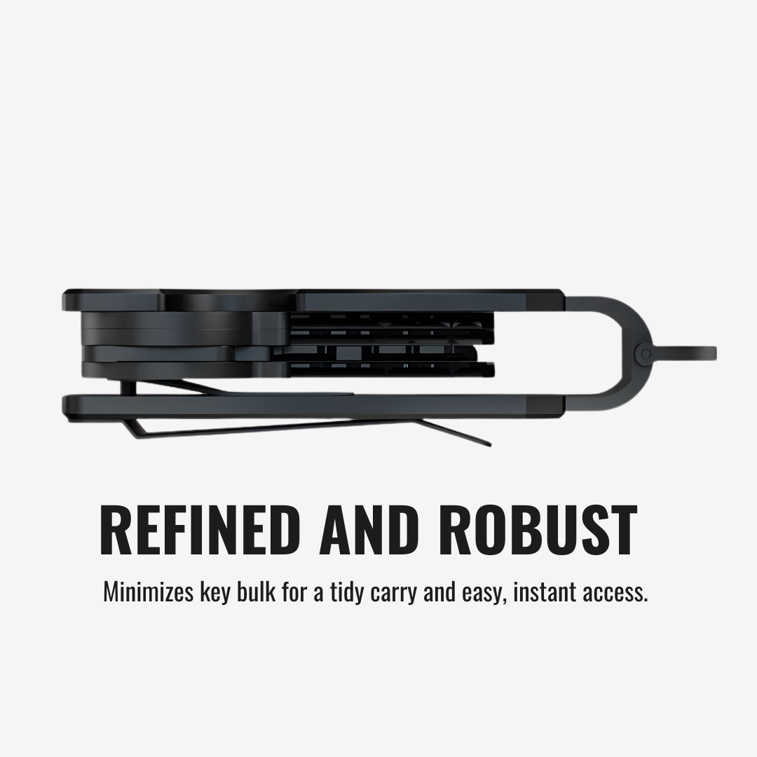 IronShield Organizer — Compact Metal Key Organizer for Tactical Everyday Carry