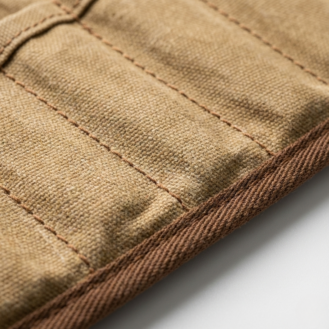 Multi-Compartment Outdoor Utensils Canvas Storage Bag