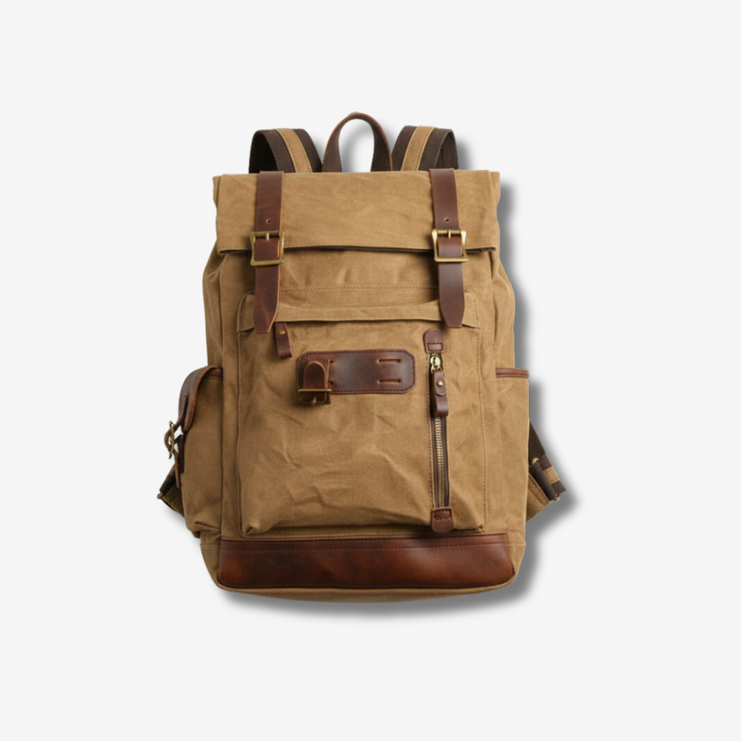 Vintage Canvas Knapsack Backpack