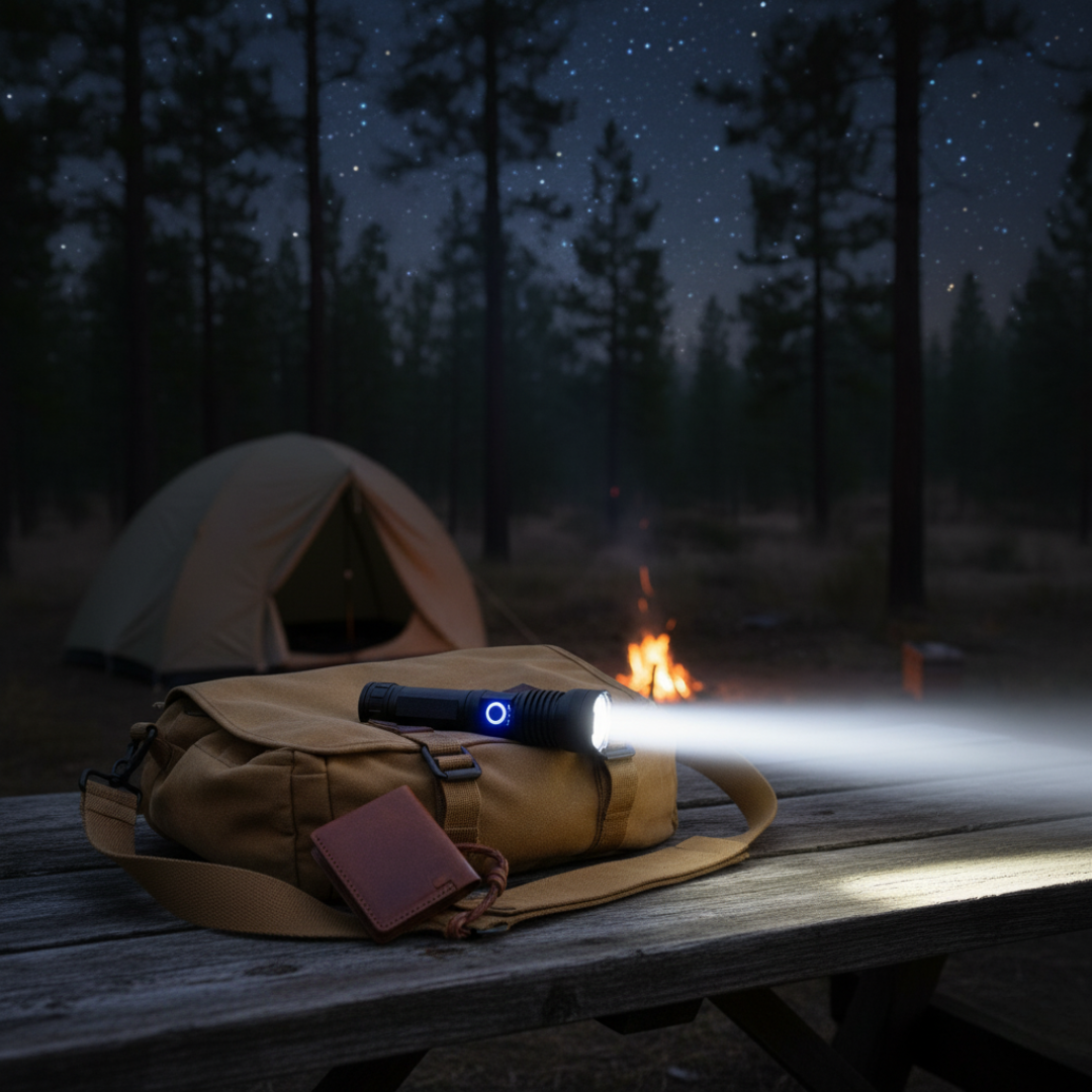 Long Range Waterproof Rechargeable LED Flashlight