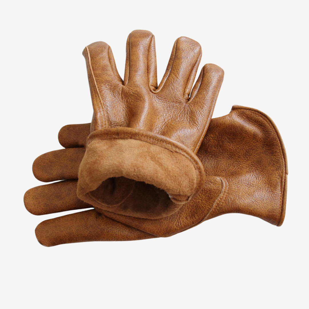 Anti-Slip Tie-Dye Brown Retro Gloves