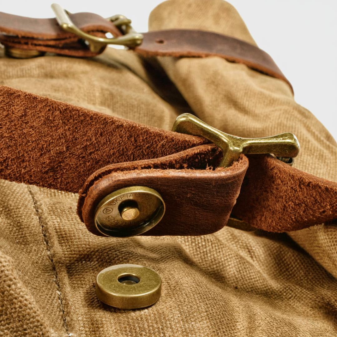 Vintage Canvas Knapsack Backpack