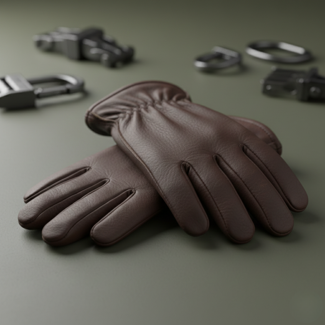 Gants polyvalents en cuir de vachette