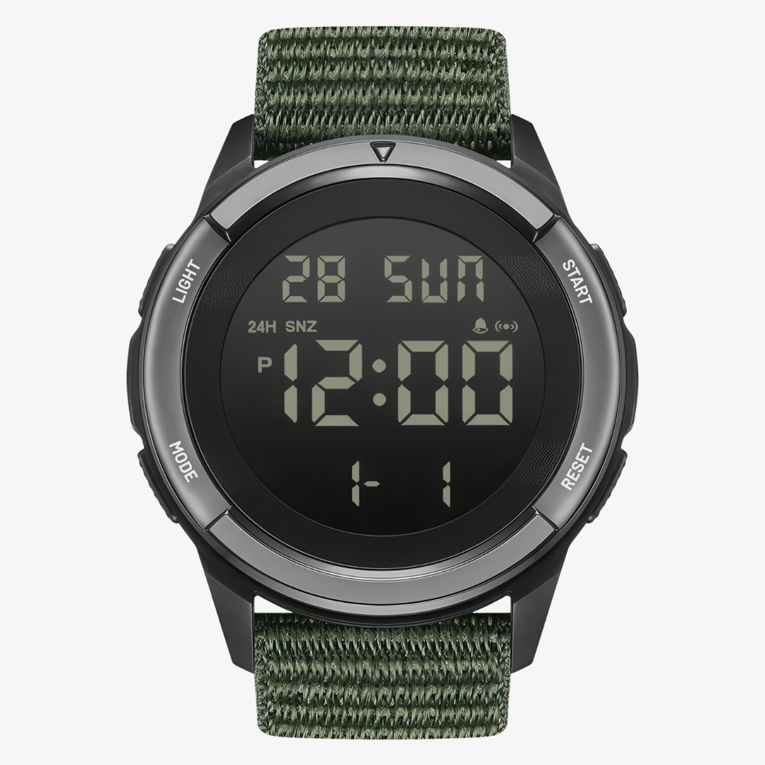 TrailMaster 45 — Digital Carbon Fiber Field Watch for Extreme Adventure